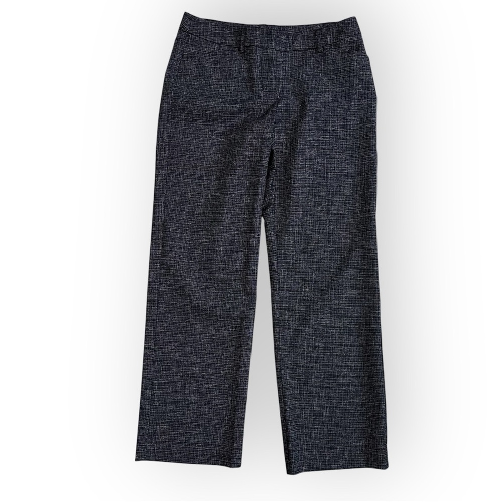 Apt. 9 Black Gray Houndstooth Pattern Flowy Trousers Pants Office Women's 4 P
